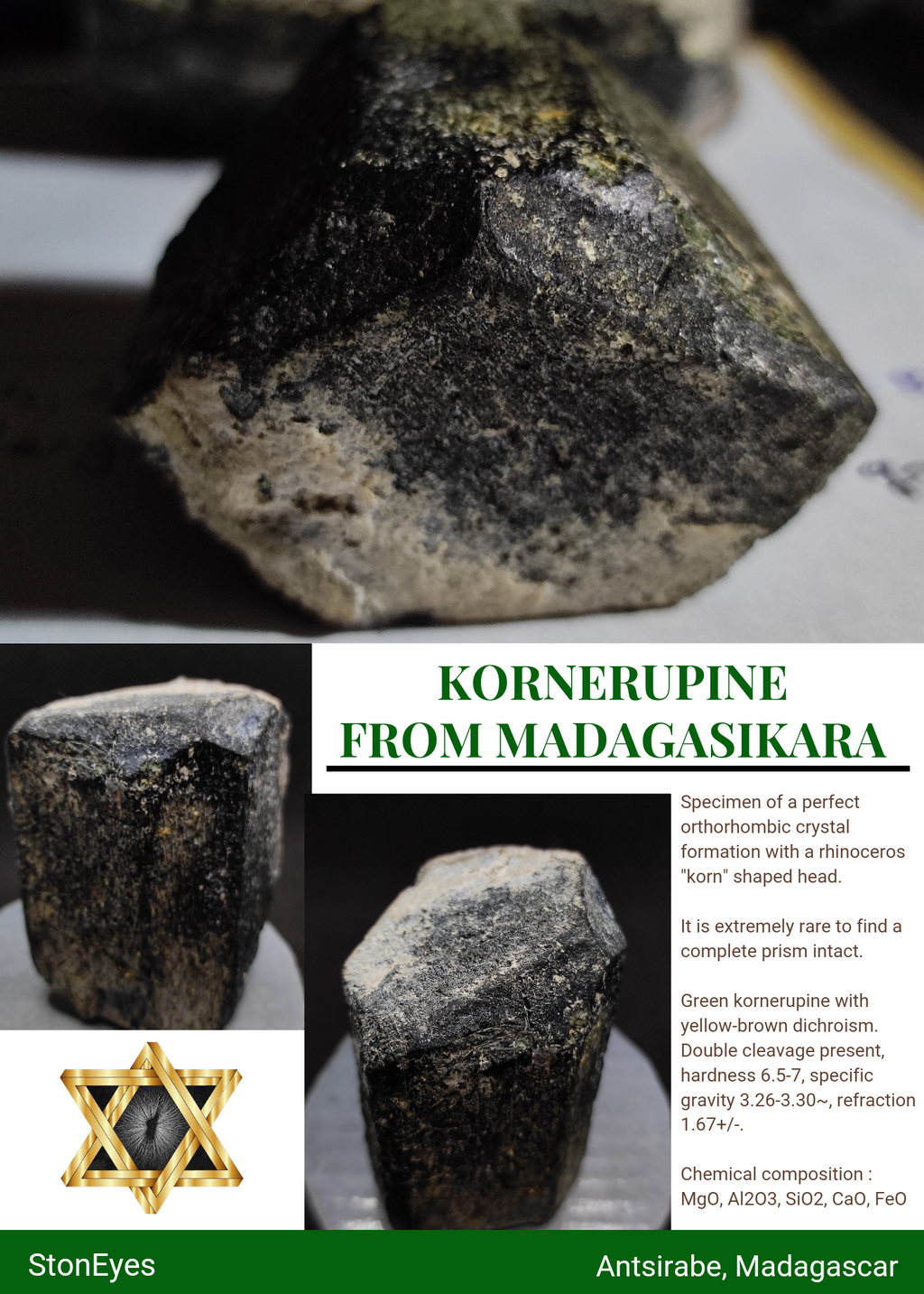 Rare and endemic Kornerupine from 🇲🇬