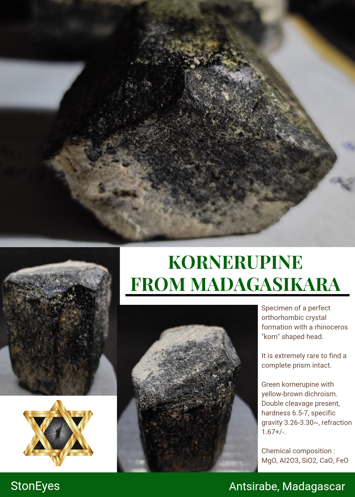 Rare and endemic Kornerupine from 🇲🇬