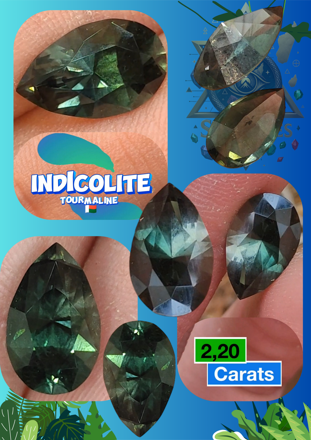 Indicolite/Lagoon Tourmaline 🇲🇬