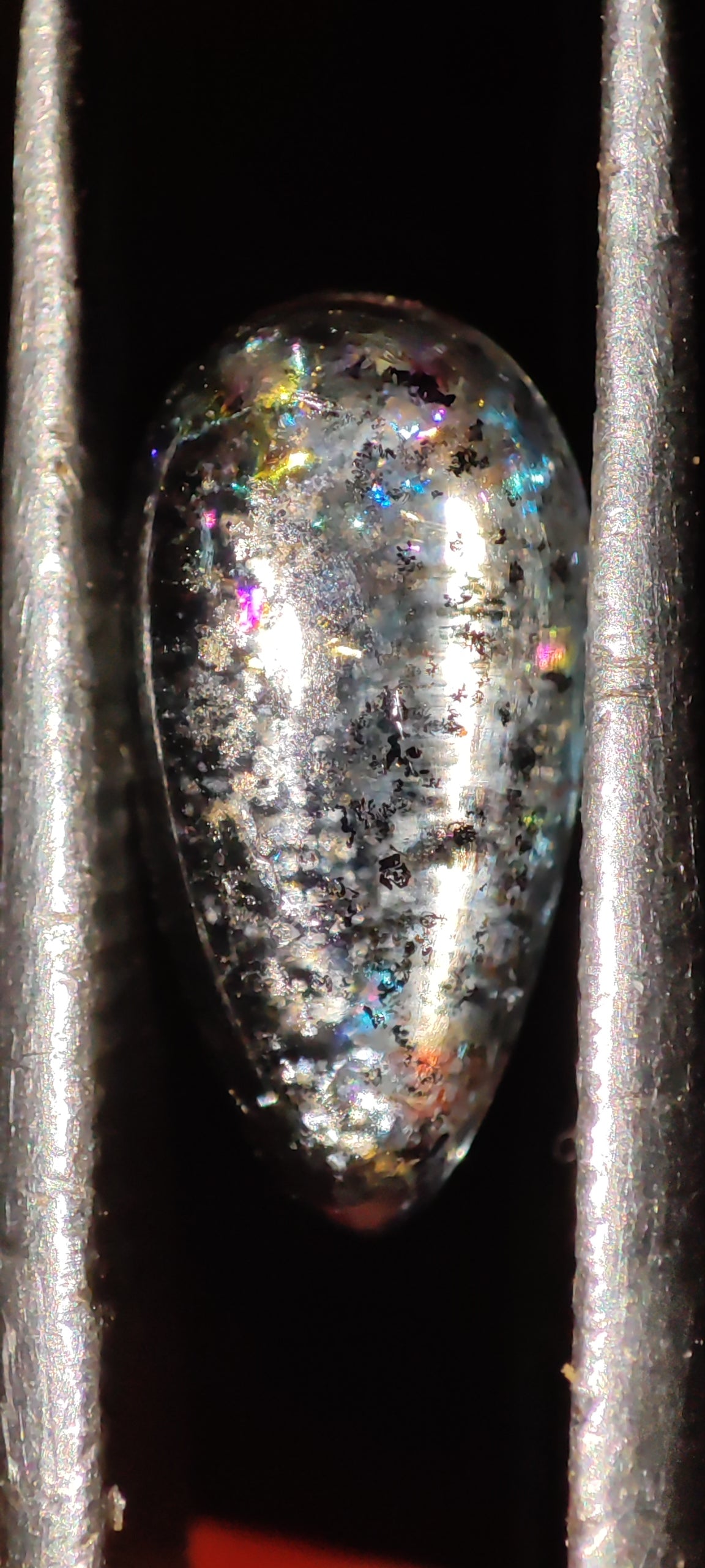 Rare Acquamarina Adamantium Cat-Eyes ilmenite/graphite inclusion from 🇲🇬